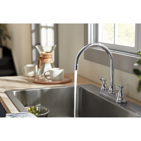 Peerless Elmhurst Two-Handle Kitchen Faucet With Twist Aerator P2965LF